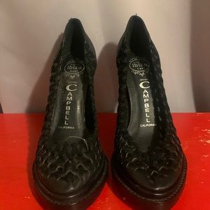 Jeffery Campbell all black heels